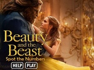 Beauty and the Beast Spot the Numbers Online Puzzle Game - Hidden Object Puzzle - Ludoryx free online game