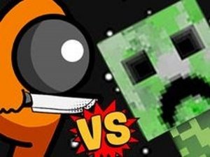 Among vs Creeper Online Arcade Game