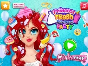 Princess Trash The Dress Party Online Dress Up Game - Ludoryx free online game