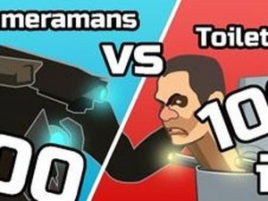 100 Cameramans vs 100 Toilets io Online Arcade Game