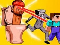 Skibidi Toilet and Nubik Survivors Online Arcade Game