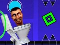 Skibidi Toilet: Geometry Dash Online Arcade Game